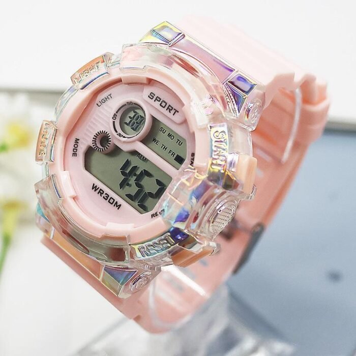 Iridescent Digital LED multifunction Sports Watch - Image 3