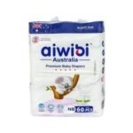 Aiwibi Premium Baby Diaper Newborn Belt 0-5 Kg 60 Pcs (Australia)