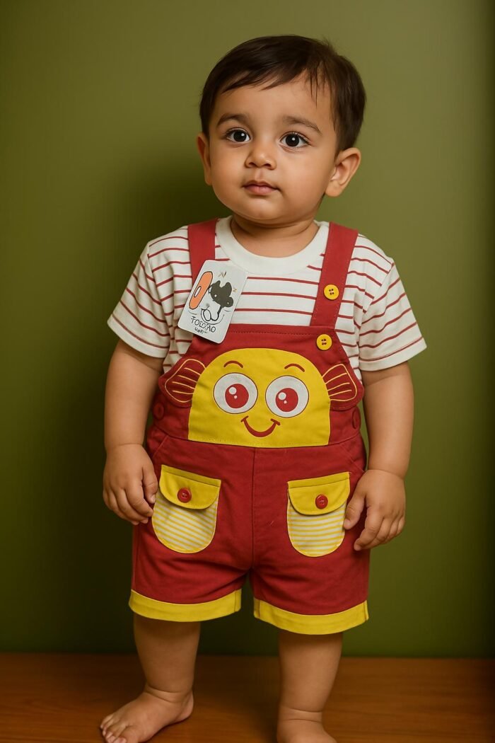 Fashionable Multicolor Rampar Dress For Baby Boys - Image 2