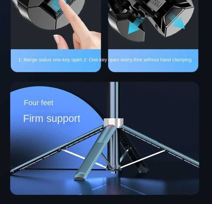 YE Q515TK Extendable 71" Ai Face Tracking Gimbal Selfie Stick Tripod with Wireless Remote - Image 17