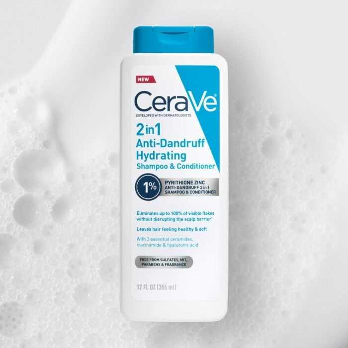 CeraVe 2-in-1 Anti-Dandruff Hydrating Shampoo and Conditioner – 355ml - Image 5