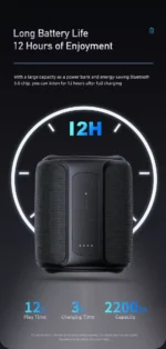 Awei Y310 Speaker Bluetooth Subwoofer High Power Wireless Speaker - Image 2