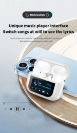 A9 Pro ANC Earbuds Touch Screen Display - Image 12