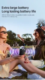 AWEI KA32 Waterproof Bluetooth Speaker Pairing Music Player Subwoofer with Colorful Light - Image 8