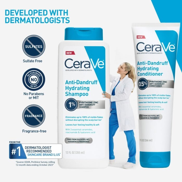 CeraVe Anti-Dandruff Hydrating Conditioner – 266ml - Image 3