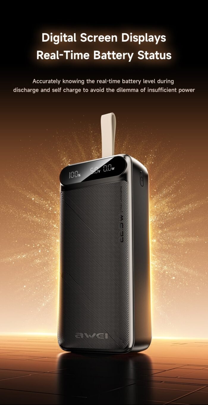Awei PA-12 30000mAh Fast Charging Power Bank - Image 3