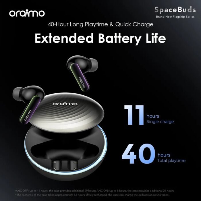 Oraimo OTW 630 SpaceBuds Hybrid ANC TWS Earbuds - Image 5