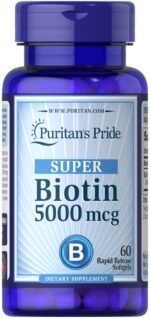 Puritan’s Pride Biotin 5000 Mcg – 60 Capsules - Image 5