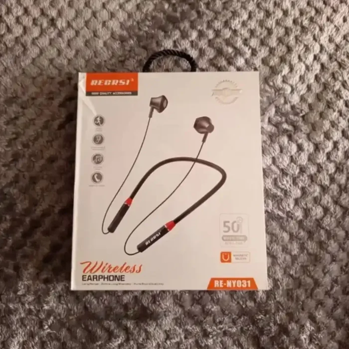 Recrsi wireless Neckband Bluetooth Earphone RECRSI RE-NY031 - Image 4