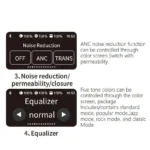 A9 Pro ANC Earbuds Touch Screen Display - Image 14