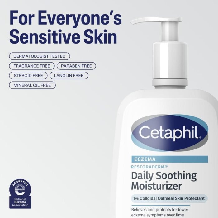 Cetaphil Eczema Restoraderm Daily Soothing Moisturizer – 473ml - Image 2