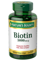 Nature’s Bounty Extra Strength Hair, Skin & Nails 5,000 mcg of Biotin, 150 Softgels