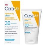 CeraVe Hydrating Sheer Sunscreen SPF 30 for Face and Body – 89ml
