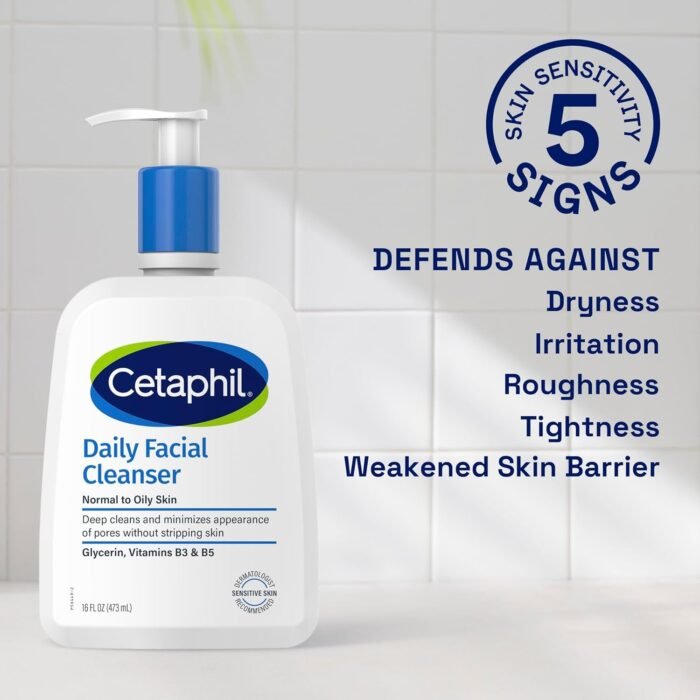Cetaphil Daily Facial Cleanser – 473ml - Image 3