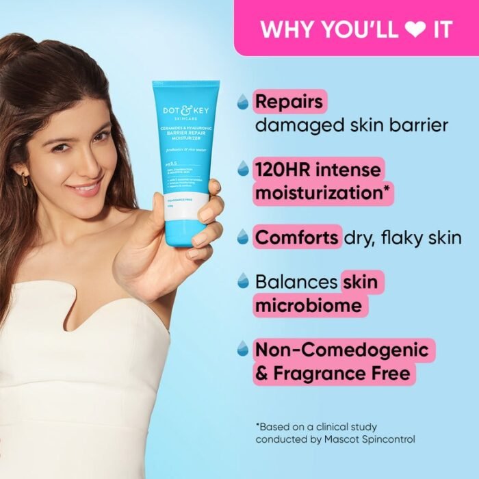 Dot & Key Barrier Repair Moisturizer with Ceramides + Hyaluronic – 100g - Image 4
