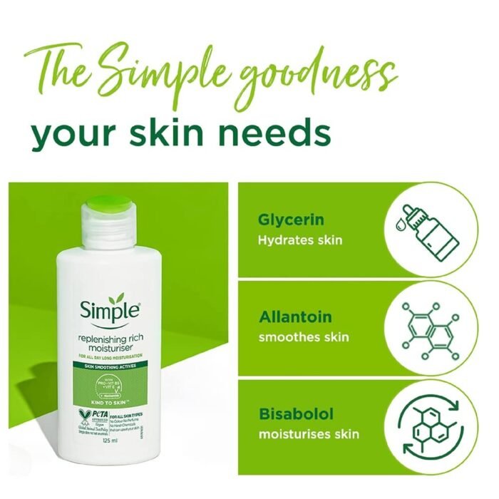 Simple Replenishing Rich Moisturiser – 125ml - Image 2