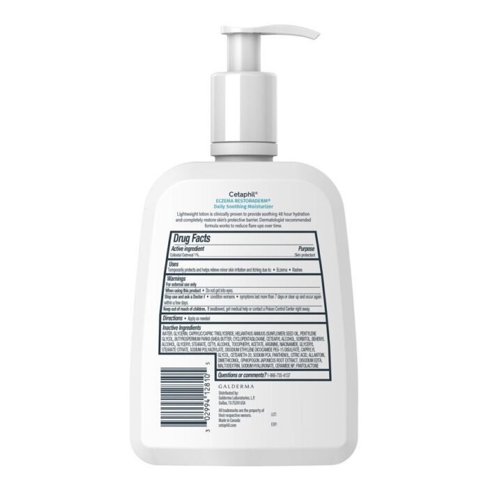 Cetaphil Eczema Restoraderm Daily Soothing Moisturizer – 473ml - Image 6