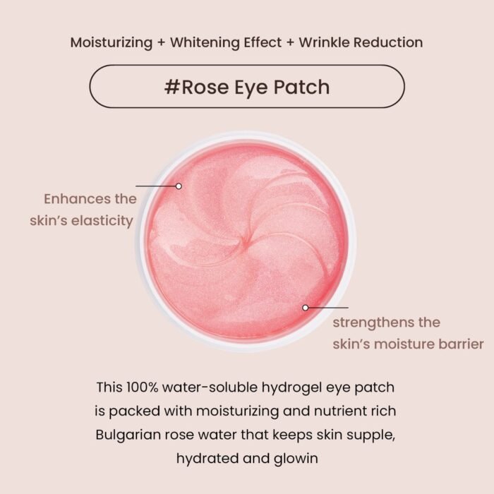Heimish Bulgarian Rose Water Hydrogel Eye Patch – 60pcs - Image 3