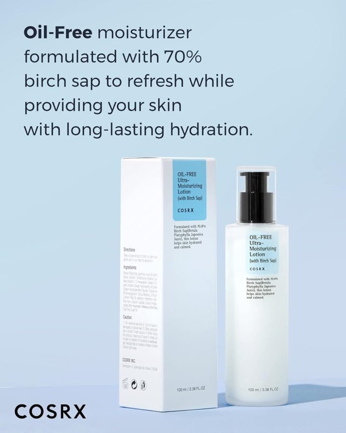 COSRX Oil-Free Ultra-Moisturizing Lotion with Birch Sap – 100ml - Image 2