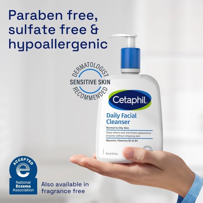 Cetaphil Daily Facial Cleanser – 473ml - Image 2