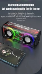 V8 Rgb Transparent Mecha Bluetooth Speaker - Image 17