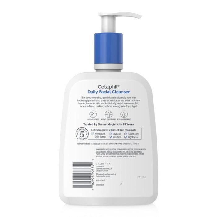 Cetaphil Daily Facial Cleanser – 473ml - Image 7