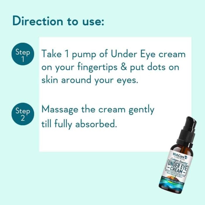 WishCare Collagen Boosting Under Eye Cream – 30ml - Image 6