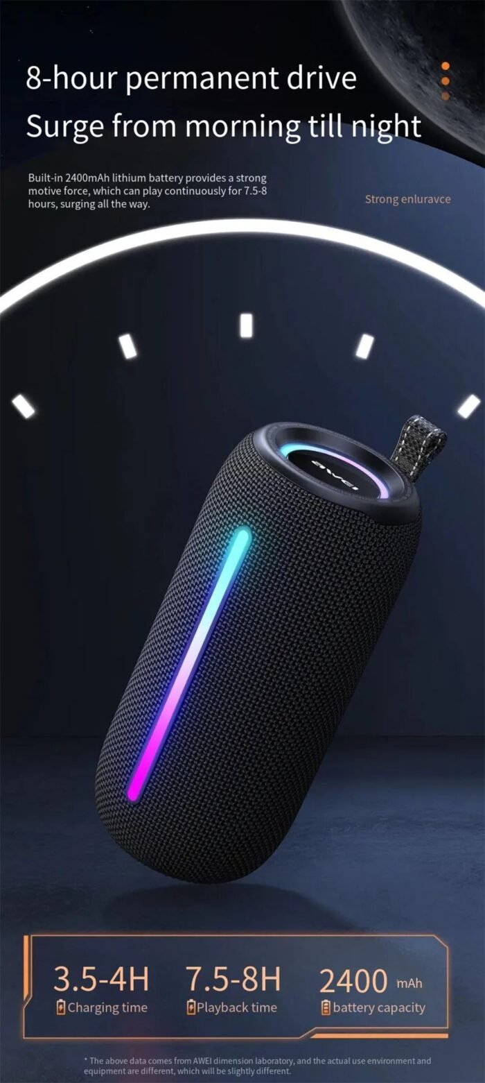 Awei Y788 Bluetooth Speaker With RGB Light - Image 9