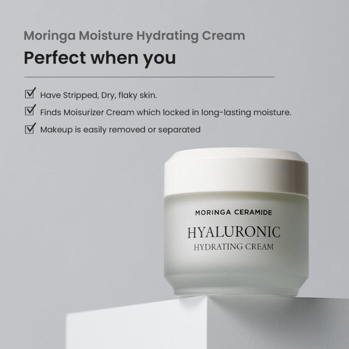 Heimish Moringa Ceramide Hylauronic Hydrating Cream – 50ml - Image 2