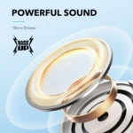 Regrsi NY-038 Neckband, a model of long battery life wireless earphones. - Image 3