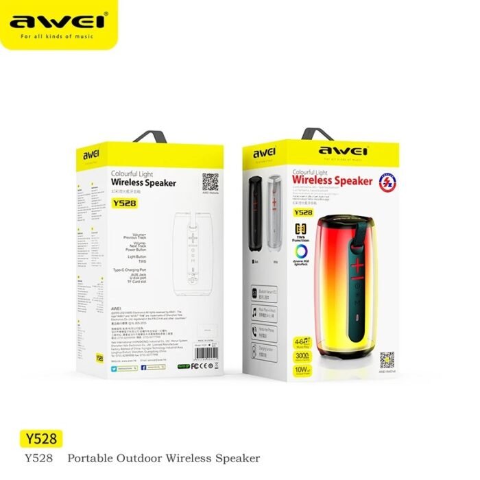 Awei Y528 Colorful Light Wireless Speaker TBA - Image 7
