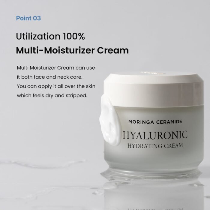 Heimish Moringa Ceramide Hylauronic Hydrating Cream – 50ml - Image 3
