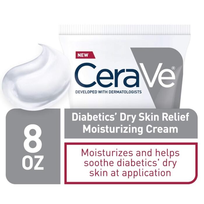 CeraVe Diabetics Dry Skin Relief Moisturizing Cream – 236ml - Image 3