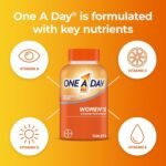ONE A DAY Womens Complete Daily Multivitamin with Vitamin A, B , C, D, and E, Calcium and Magnesium, 200 Count - Image 3