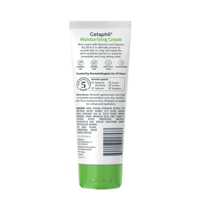 Cetaphil Moisturizing Cream (dry to very dry skin) – 85g - Image 2