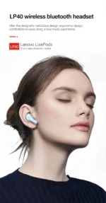 Lenovo LP40 TWS Wireless Bluetooth Earbuds - Image 2