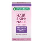 Nature’s Bounty Extra Strength Hair, Skin & Nails 5,000 mcg of Biotin, 150 Softgels - Image 5