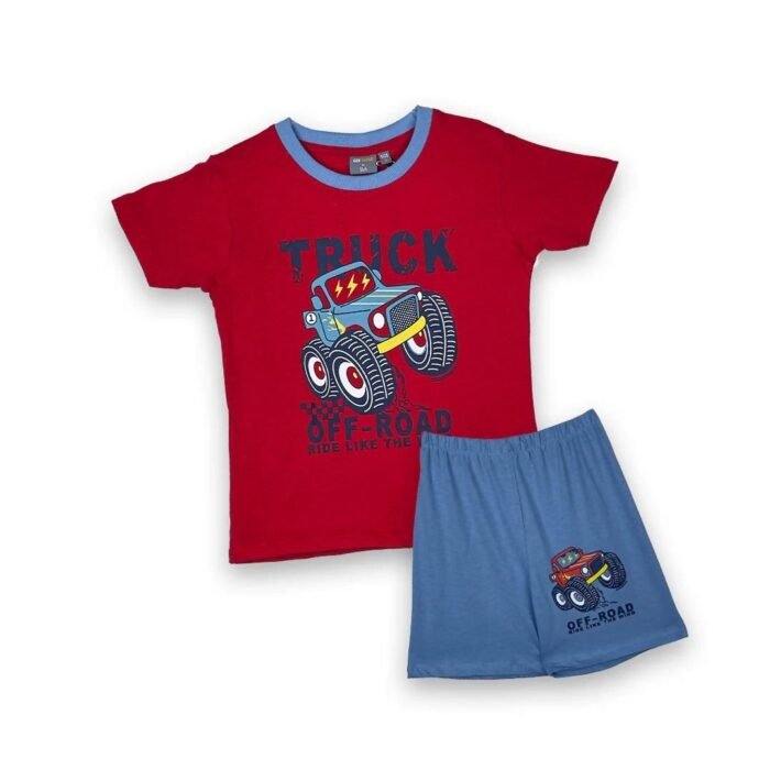 Truck Casual Red Wear Set for kids - Image 2