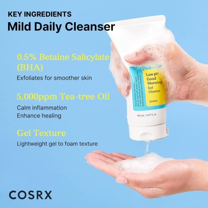 COSRX Low Ph Good Morning Gel Cleanser – 150ml - Image 5