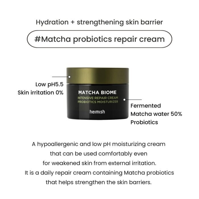 Heimish Matcha Biome Repair Cream – 50ml - Image 3