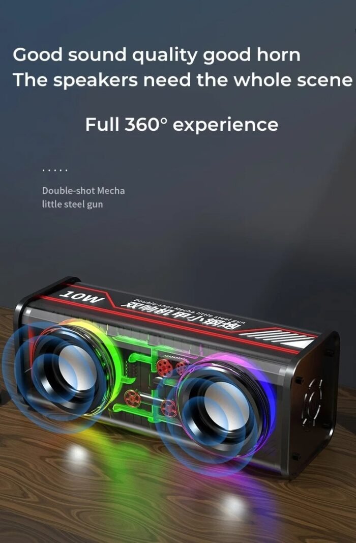 V8 Rgb Transparent Mecha Bluetooth Speaker - Image 16
