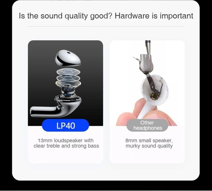 Lenovo LP40 TWS Wireless Bluetooth Earbuds - Image 12