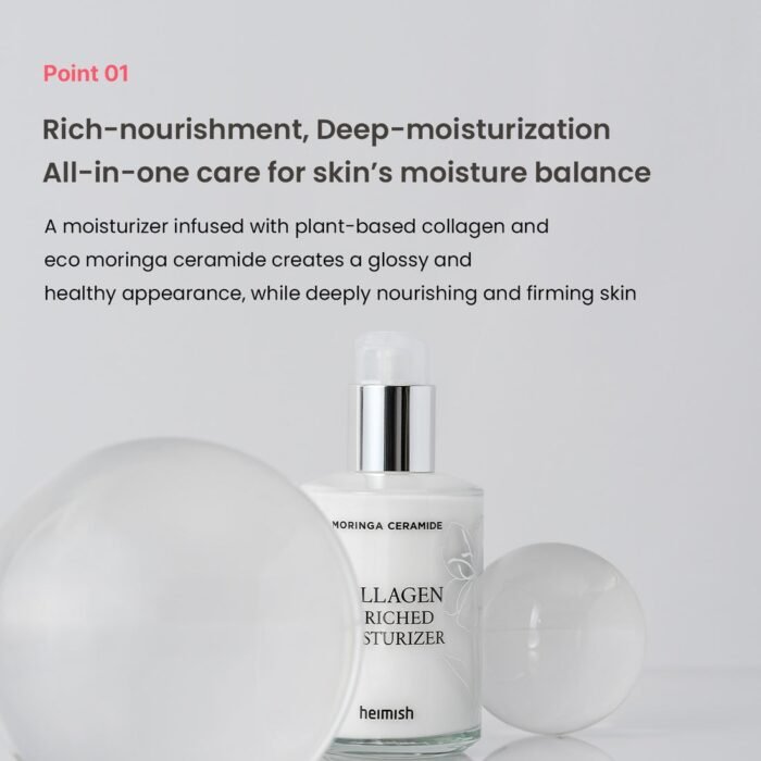 Heimish Moringa Ceramide Collagen Enriched Moisturizer – 120ml - Image 8