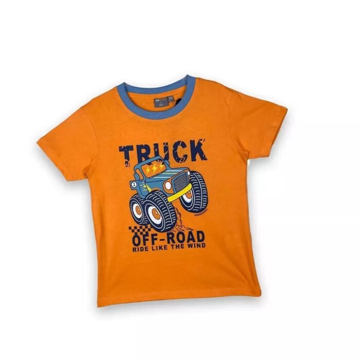 Truck Casual Orange Wear Set for kids - Image 3