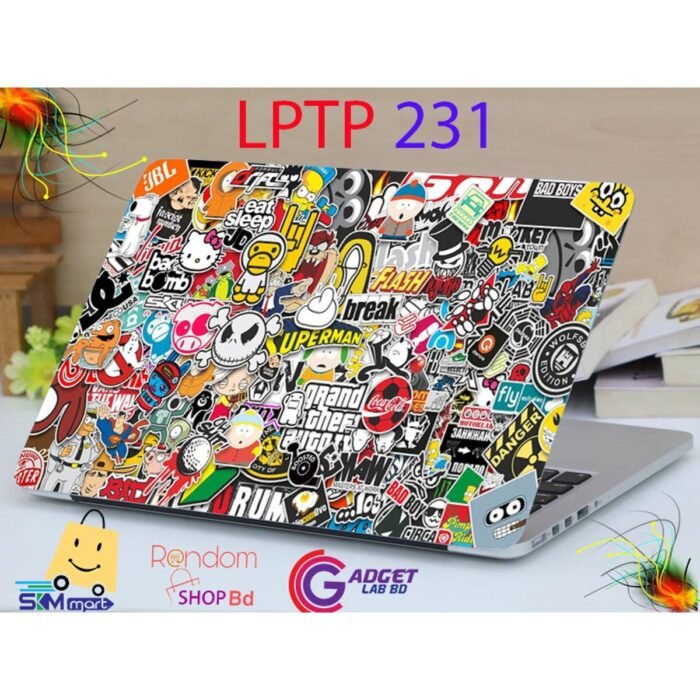 Laptop Sticker Laptop Skin Sticker & Laptop Skin for laptop Back Side Decoration - Image 2