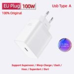 Oneplus Charger Supervooc 100W Type-A Power Adapter EU US 80w Super Fast Type C Cable One Plus 12 11 10 Pro Nord CE 3 - Image 3