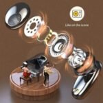 M35 TWS Wood Grain Bluetooth Earphone LED Display 9D Stereo Sound Music Headphone Wireless Earbuds Touch Control Sport Earphone with Mic - Image 4