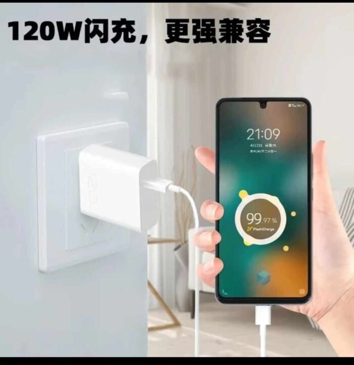 VIVO 120W Charger Flash Charge Power Wall Adapter Type C Cable - Image 5