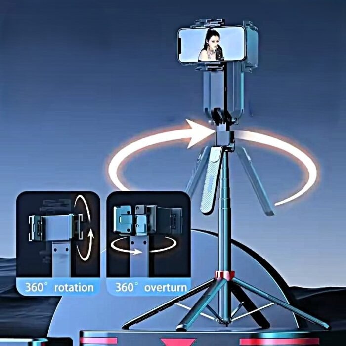 Q185 Auto Face Tracking Tripod Selfie Stick with Wireless Remote Control Smart Auto AI Tracking Stabilizer Gimbal (5.8) foot - Image 2