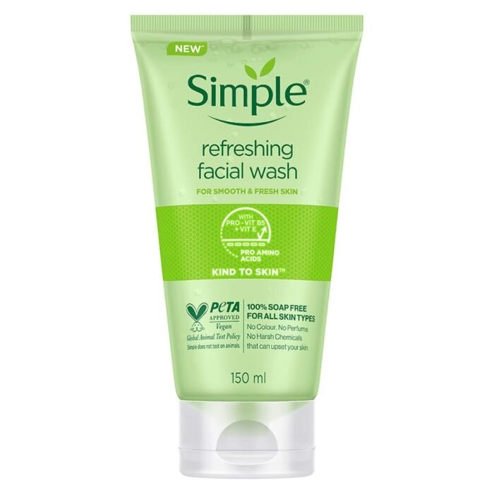 Simple Kind to Skin Refreshing Facial Wash Gel – 150ml - Image 6